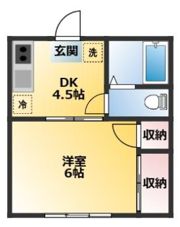 田嶋マンションの間取り画像