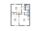 レオパレス鹿子木AREAⅠの間取り画像