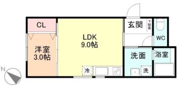 El vita窪本町の間取り画像