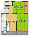 ビレッジハウス小倉南1号棟の間取り画像