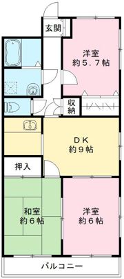 イーストリッチの間取り画像