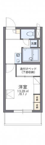 レオパレスヴィルヌーブ川崎Bの間取り画像