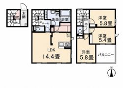 クレールムサシの間取り画像