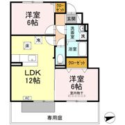 カーサ城北 A棟の間取り画像