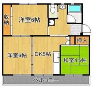 ビレッジハウス本城4号棟の間取り画像