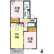 リバーパーク Fの間取り画像