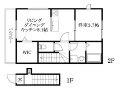 Onestep鷹子の間取り画像
