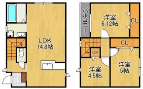 サンラプロ浜町B棟の間取り画像