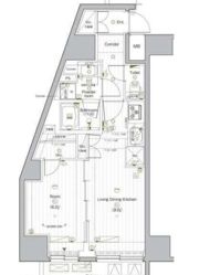 PREMIUM CUBE G 後楽園の間取り画像