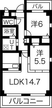 クレセール サウスの間取り画像