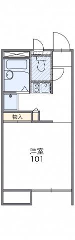 レオパレス中越の間取り画像