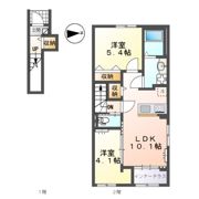 木更津市長須賀字上越戸 アパートⅢ期新築工事の間取り画像