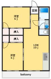 コーポ榎瀬の間取り画像