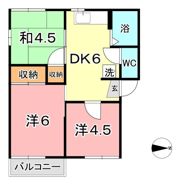 ベルメゾン平野 Aの間取り画像