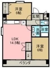 クレール東海の間取り画像
