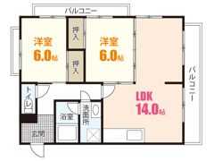 カルチェ川内NO．2の間取り画像