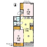 レジデンスT・H Ⅰ号館の間取り画像