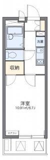 レオパレスフォンターナ老松の間取り画像