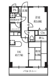 コスモリード国分寺の間取り画像