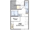 レオパレスアイビーコート8Ⅱの間取り画像