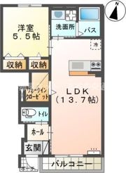 キャロット Aの間取り画像