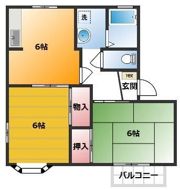 コーラルビューハイツⅢの間取り画像