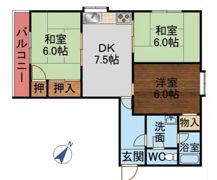 ピュアライフ長草A棟の間取り画像
