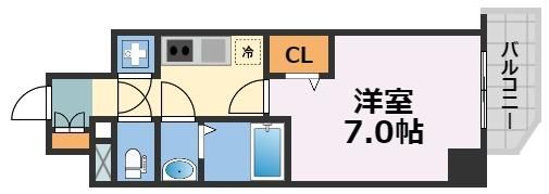 ファーストフィオーレ谷町六丁目フェリシアの間取り画像