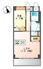 マーガレットガーデンⅤの間取り画像