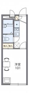 レオパレスヒューゲル参番館の間取り画像