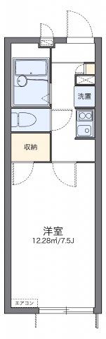 レオパレスパルティール北堀池の間取り画像