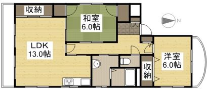 サンハイム岡町の間取り画像