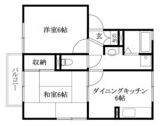 フレンドリーハイツ日野 2の間取り画像