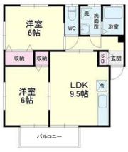 クラウンハイツNの間取り画像