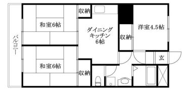 メゾンハイツ西山の間取り画像
