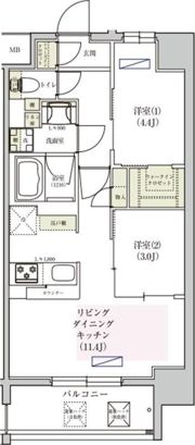 アーバネックス東梅田の間取り画像