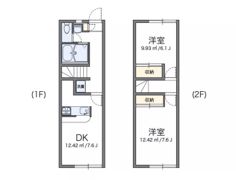 レオパレスフローラ2の間取り画像