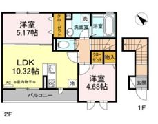 北葛西ハイツ Ⅱの間取り画像