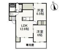 ジャルダン・デ・フルールⅠの間取り画像