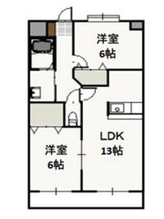 プレジール奥田の間取り画像