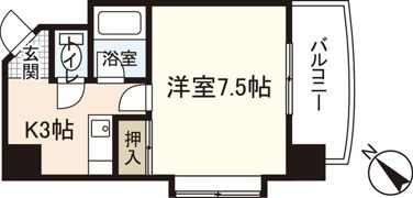 アーバン田部Ⅲの間取り画像