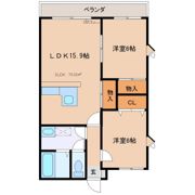 カーサ富岡の間取り画像