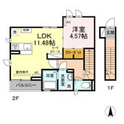 アリドゥリア都立大学の間取り画像