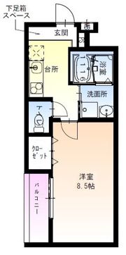 フジパレス北公園Ⅲ番館の間取り画像