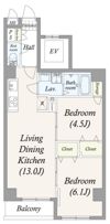 アルファコート町屋の間取り画像