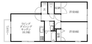 キャッスル森田の間取り画像