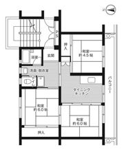 ビレッジハウス直方1号棟の間取り画像