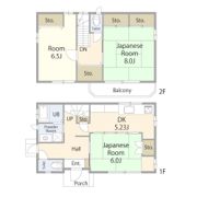 住吉宮町3丁目 貸戸建の間取り画像