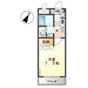 コーポハウス花の間取り画像