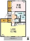 サンラモン東山 Aの間取り画像